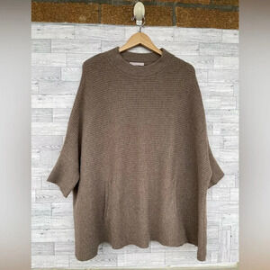 FLORA FEDI PONCHO SWEATER large